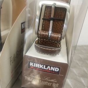 NEW Kirklands Signature Italian Leather Brown